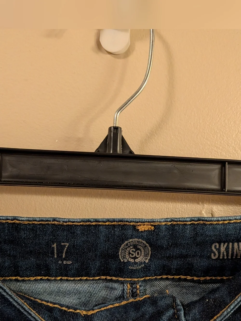 Kohl's SO Size 17 Dark Wash Skinny Jeans - Picture 4 of 5